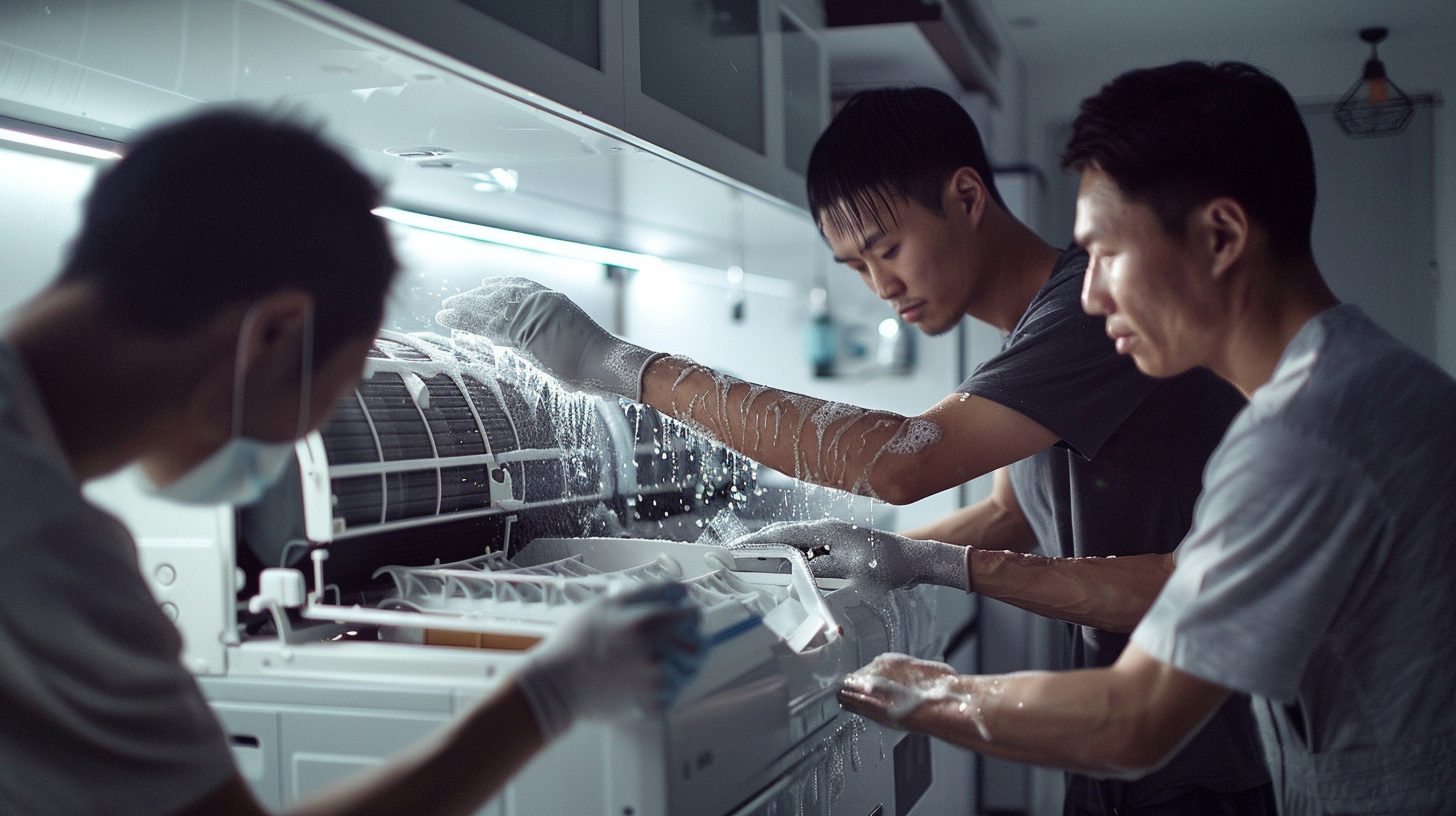 Air Conditioner Deep Cleaning (Wall-mounted, Ceiling Cassette, Standing)
